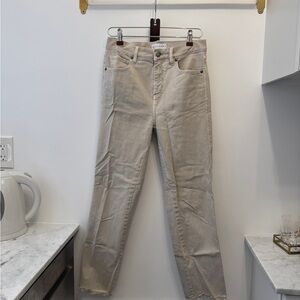 Chic Light Beige Denim Jeans